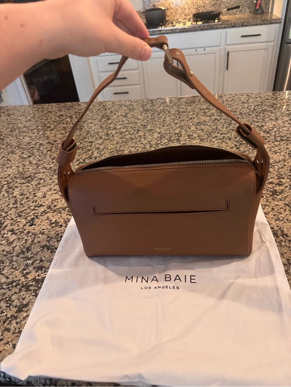 Mina Baie Stroller Caddy - Terra & Gold